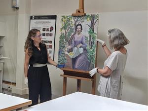 La Diputació de Barcelona descobreix una pintura inèdita de Lola Anglada amagada rere una altra obra. Diputació de Barcelona