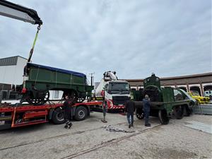 La locomotora 'Mataró' passa pel taller per a la seva restauració