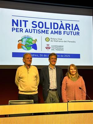 La Nit Solidària del Rotary Club Vilafranca rrecollirà fons per a Autisme amb Futur. Rotary Club Vilafranca