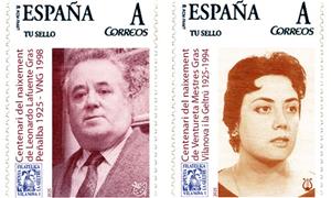 La Penya Filatèlica recorda Leonardo Lafuente i Ventureta Mestres amb segells commemoratius. EIX