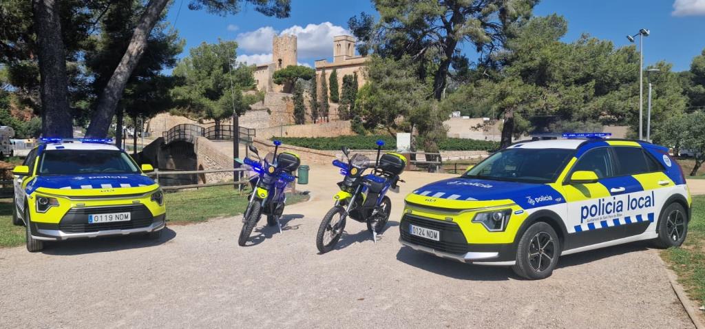 La Policia Local de Sant Pere de Ribes renova part del parc mòbil amb vehicles més visibles i sostenibles. Ajt Sant Pere de Ribes