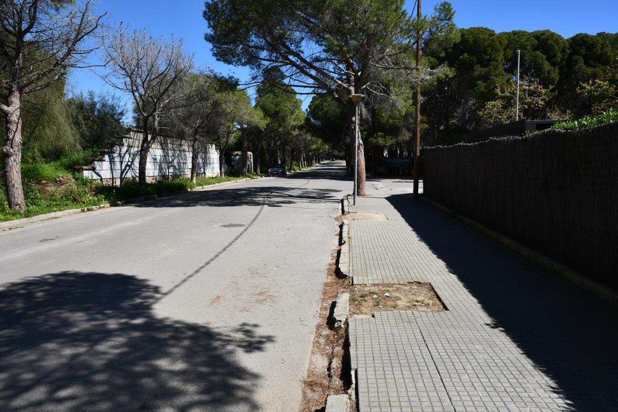 La segona fase de la rehabilitació viària de Terramar començarà el 2026. Ajuntament de Sitges