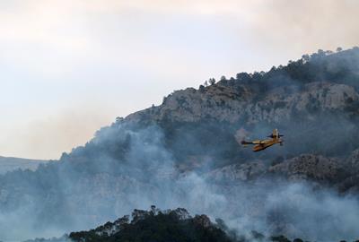 La superfície cremada en incendis aquest estiu ja supera qualsevol altra campanya dels últims 15 anys a aquestes alçades. ACN