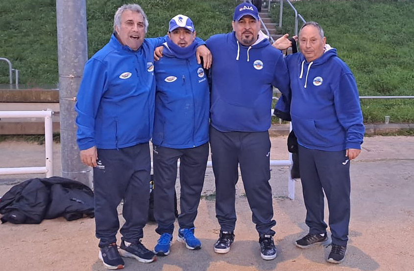 La tripleta vilanovina, formada per Pakito Gonzalez, Javi Arcos, Toni Gomez i Juanjo Alvarez. Eix