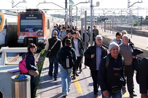 La vaga i avaries provoquen un nou matí d’incidències a Rodalies . ACN