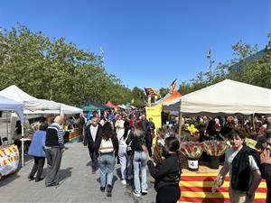 La Vegueria del Penedès es tenyeix de roses i llibres per Sant Jordi