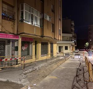 L’Ajuntament de Vilafranca inicia la millora de les voreres al carrer de Sant Pau. Ajuntament de Vilafranca