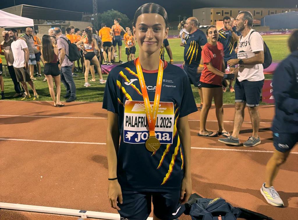 L'atleta vilanovina Adriana Curto. Eix