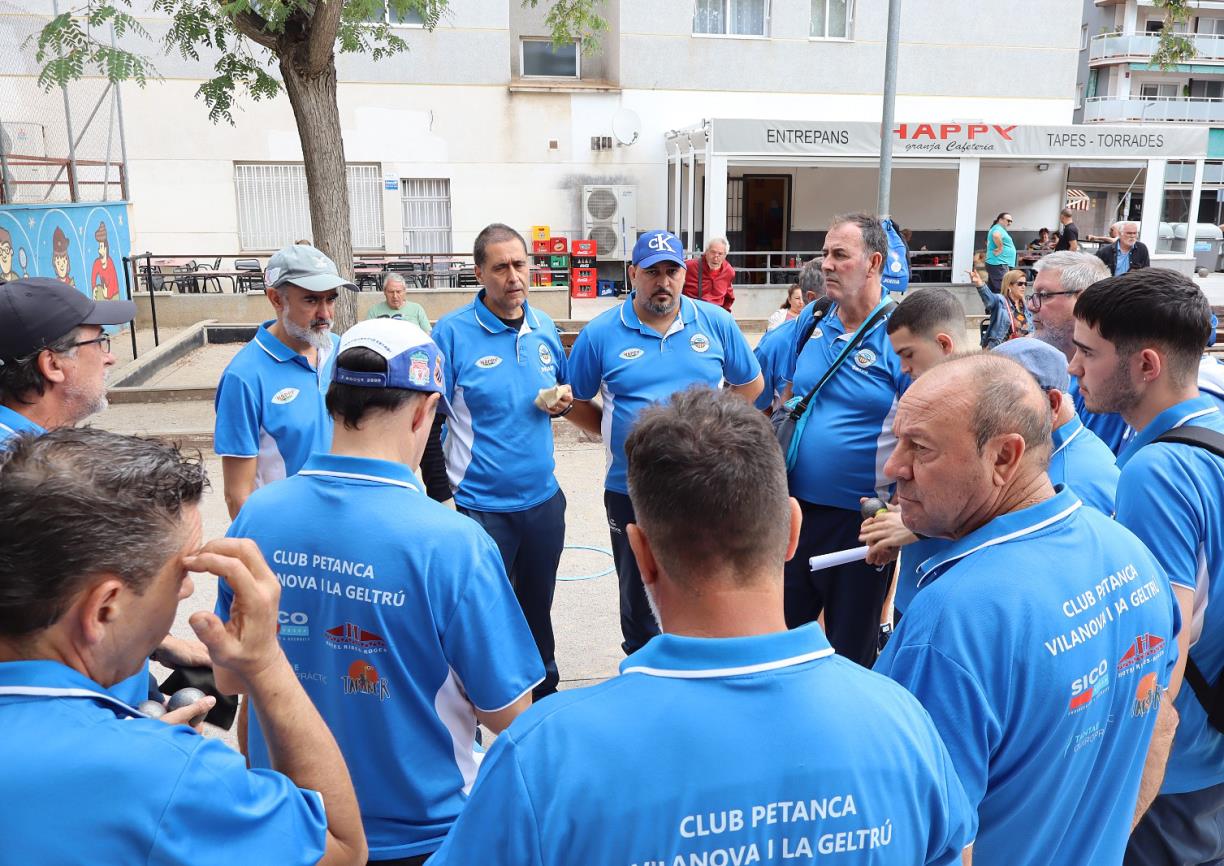 L'equip del Club Petanca Vilanova i la Geltrú. David Garcia Perea 