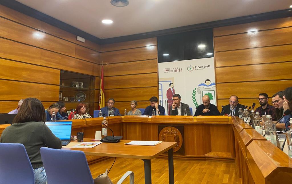 L'equip del govern municipal del Vendrell. Eix
