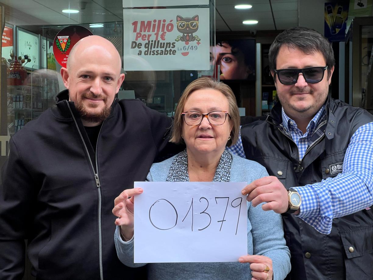 L'Estanc número 3 del Vendrell reparteix més de 7 MEUR amb el primer premi de la Grossa de Cap d'Any. ACN