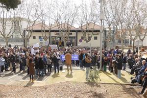 Manifestació 'Trens Dignes' Calafell, trens, rodalies, renfe