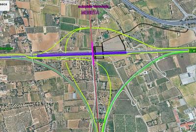 Mapa del nus de Vila-seca que es generarà amb la nova estació intermodal i tramvia. ACN