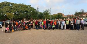 Més de 120 persones participen en la caminada de les persones grans del Penedès a Sant Sadurní. Ajt Sant Sadurní d'Anoia