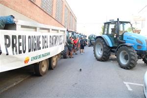 Més d’un centenar de viticultors es concentren a Sant Sadurní d’Anoia per exigir un preu “digne” del raïm. ACN