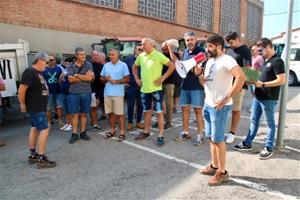 Més d’un centenar de viticultors es concentren a Sant Sadurní d’Anoia per exigir un preu “digne” del raïm. ACN