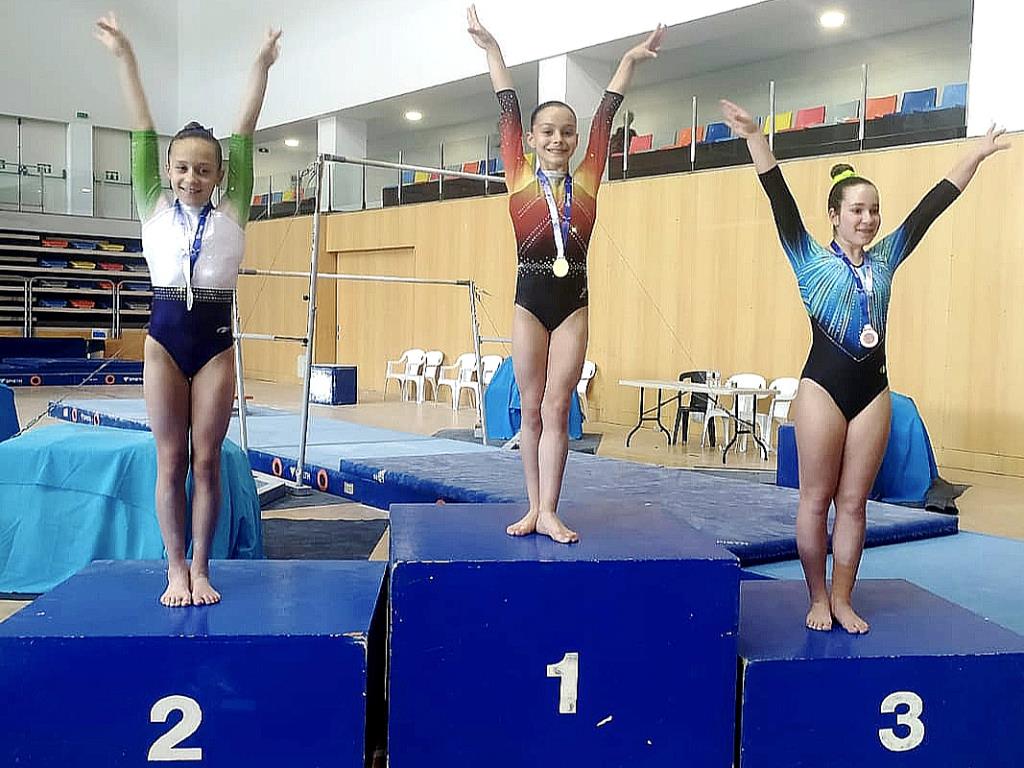 Noa Rosalen a la primera posició del podi. Eix