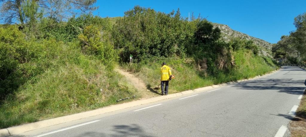 Olivella amplia les franges perimetrals de prevenció d’incendis forestals. Ajuntament d'Olivella