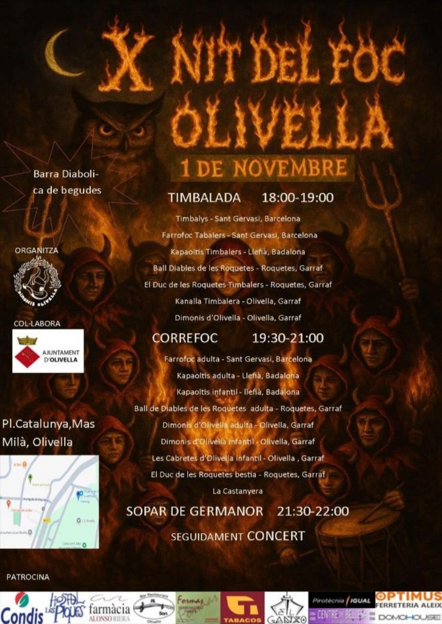 Olivella es prepara per celebrar la desena Nit del Foc, una festa de tradició i germanor. EIX