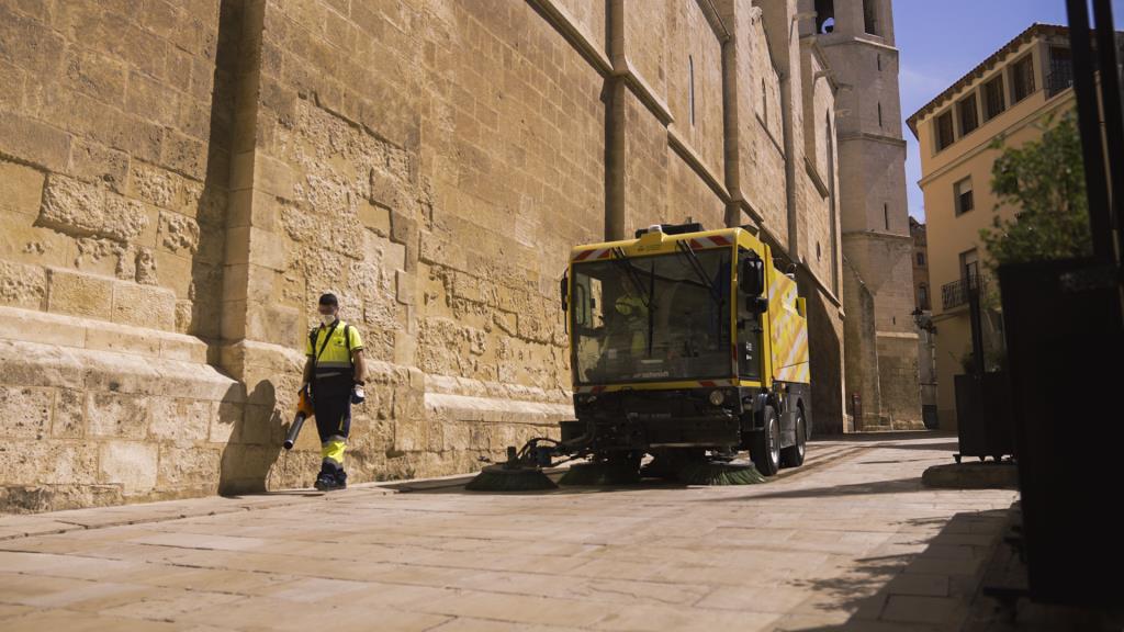 Operatiu especial de neteja i recollida de residus a Vilafranca per Festa Major. Ajuntament de Vilafranca