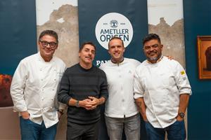 Oriol Balaguer, Jordi Roca, Lluc Crusellas i Ton Cortés a la Panettone Gallery