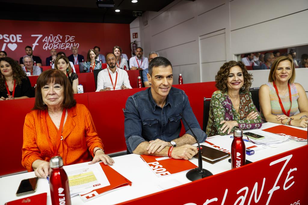 Pedro Sánchez, durant la reunió del comitè federal del PSOE. ACN / Pablo Blázquez