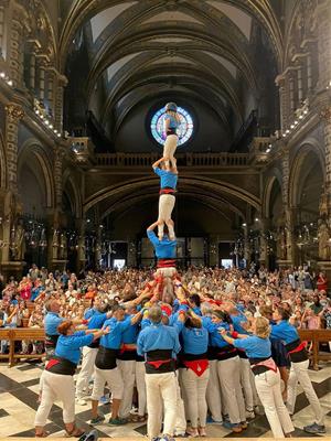 Pilar de 4 dins l’Abadia de Montserrat. Joaquim D. Macià
