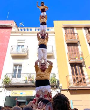 Pilar de 5 dels Bordegassos a la Diada Albert Salvany