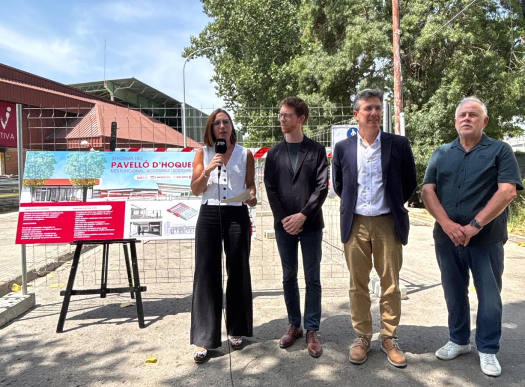 Presentació de la reforma del Pavelló d’Hoquei Municipal de Vilafranca. Eix