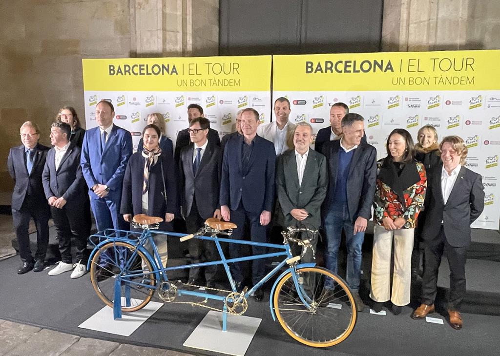 Presentació de l'etapa inicial del Tour de França 2026 a Barcelona . ACN / Cillian Shields