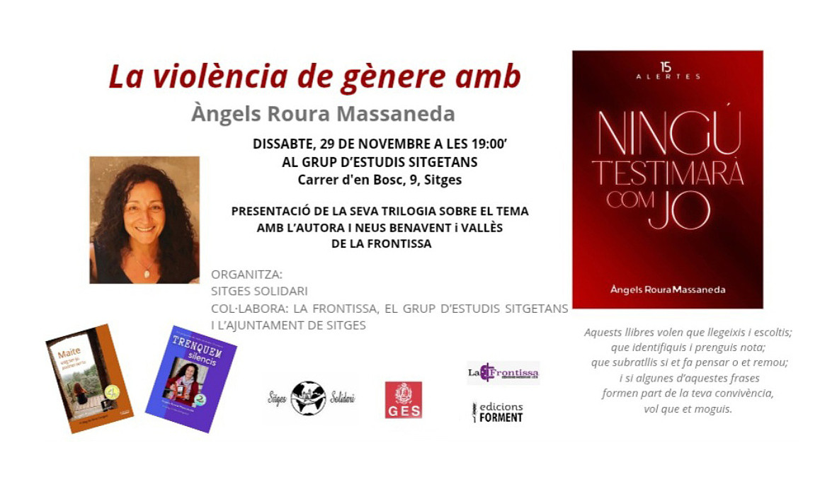 Presentació dels llibres d'Àngels Roura Massaneda. Eix