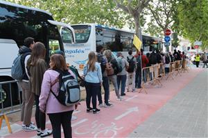 Primer dia feiner de tall ferroviari entre Vilanova i el Prat