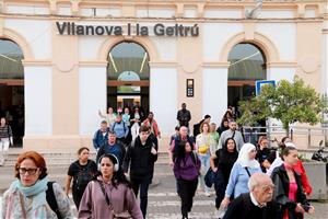 Primer dia feiner de tall ferroviari entre Vilanova i el Prat