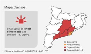 Protecció Civil manté l’alerta per calor intensa fins divendres al matí, sobretot de nit al Garraf. EIX