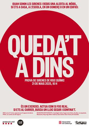 Prova de sirenes de risc químic aquest dimecres: Igualada i l’Anoia, entre les zones afectades