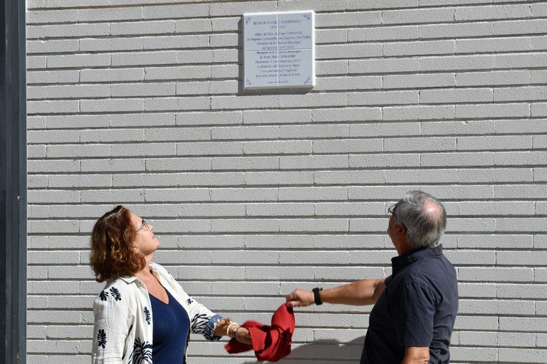 Ramon Soler, primer homenatjat al nou espai de la plaça dels Artistes dedicat a la cultura popular. Ajuntament de Sitges