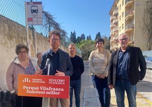 Roda de premsa d'ERC Vilafranca. Eix