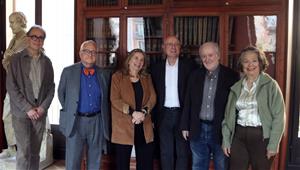 Sis de les set personalitats signants del manifest ‘Per uns acords nacionals al servei de la cultura. ACN / Sara Soteras