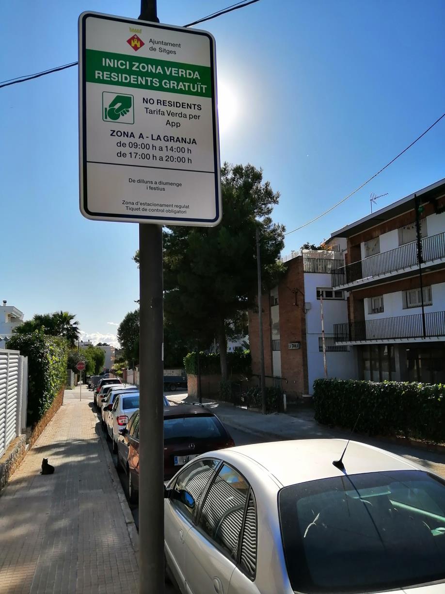Sitges amplia la zona verda d’aparcaments a partir del gener de 2026. Ajuntament de Sitges