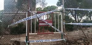 Tancament perimetral provisional de la Torre del Telègraf Òptic