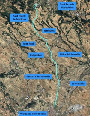 Territori destina 7 MEUR a millorar camins agrícoles i vies ciclistes entre Vilafranca i Sant Pere de Riudebitlles. EIX