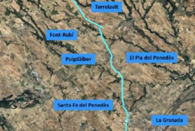 Territori destina 7 MEUR a millorar camins agrícoles i vies ciclistes entre Vilafranca i Sant Pere de Riudebitlles. EIX