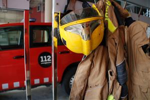 Un ferit crític en un incendi a un immoble de Sitges que ha cremat gairebé sencer. ACN