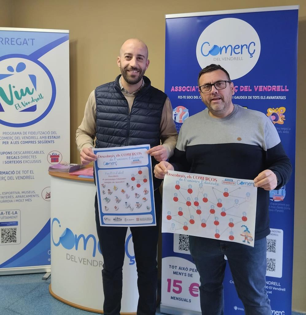 Un joc de pistes per donar a conèixer el comerç del Vendrell als escolars. Ajuntament del Vendrell