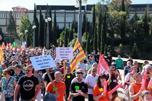 Un miler de persones es manifesta a Sant Sadurní d'Anoia contra l'ERO de Freixenet
