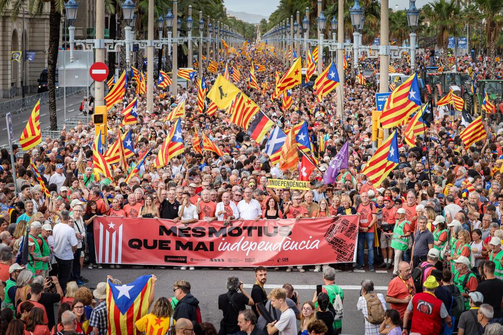 Unes 41.700 persones participen a les manifestacions de Barcelona, Girona i Tortosa, segons les fonts oficials. ACN
