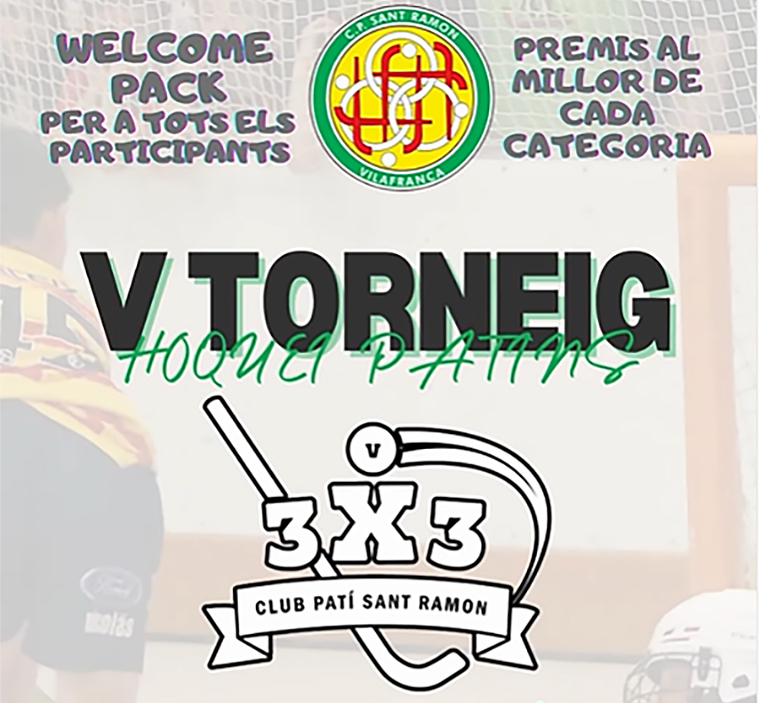 V Torneig de Nadal 3x3 d’Hoquei Patins del Club Patí Sant Ramon. Eix
