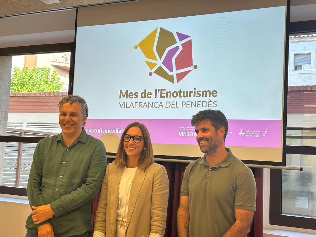 Vilafranca del Penedès llança el primer Mes de l’Enoturisme per consolidar-se com a capital del vi català. Ajuntament de Vilafranca