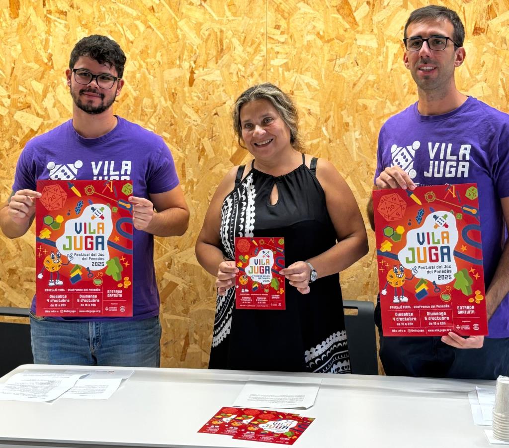 VilaJuga es consolida com el Festival del Joc del Penedès amb més activitats, nous espais i una imatge renovada. Ajuntament de Vilafranca