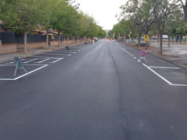 Vilanova i la Geltrú inicia l’asfaltatge de 6.900 m² de carrers aquest juliol. Ajuntament de Vilanova